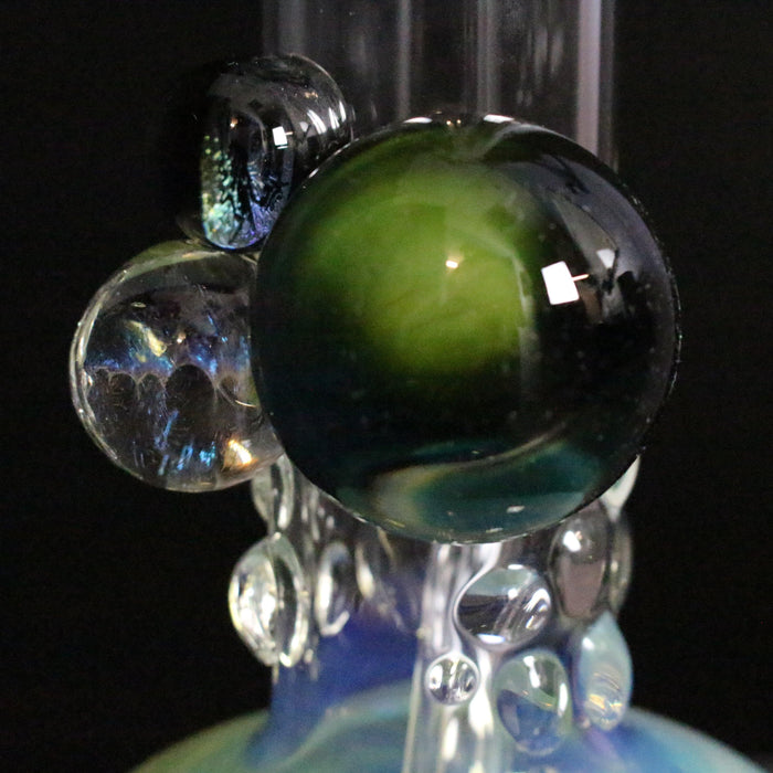Custom Dichroic Marble Water Pipe - Smokin Js
