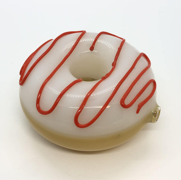 Hand Blown Glass Donut Pipe - Smokin Js