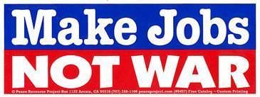 Make Jobs Not War Sticker - Smokin Js