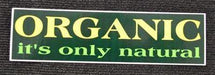Organic It's Only Natural Small Sticker - Smokin Js