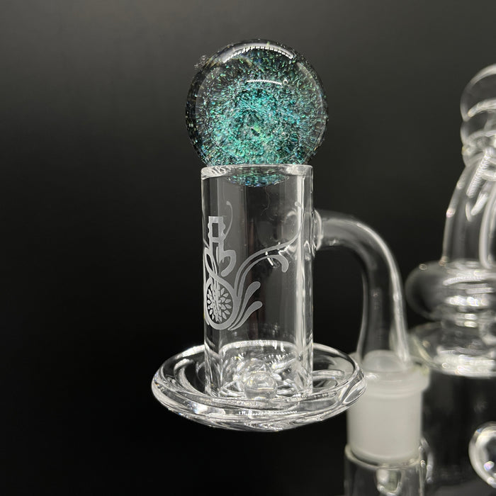 USA 4in Glass Egg Dab Rig w/ Triple Knockers - Assorted