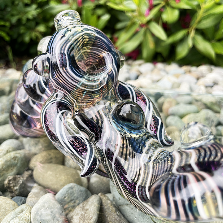 Bright and colorful masterfully crafted hand blown glass pipes