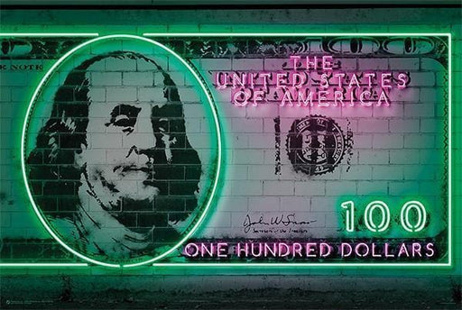 100 Dollars Poster - Smokin Js