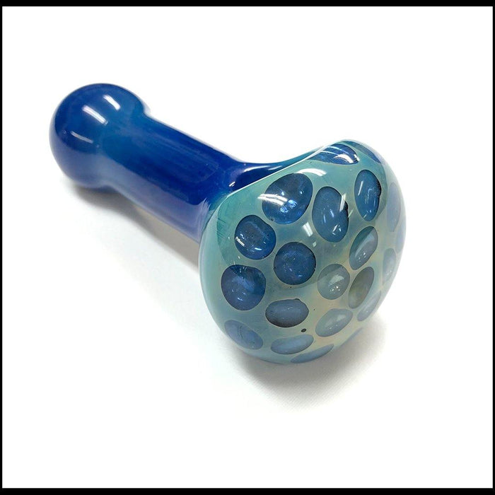 Blue Fumed Honeycomb Pipe - Smokin Js