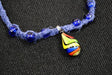 Blue Hemp Necklace With Rainbow Twist Pendant - Smokin Js
