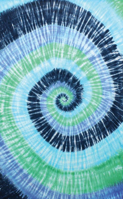 Blue Spiral Tie Dye Tapestry - Smokin Js