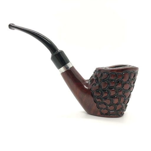 Carved Wooden Traditional Pipe - Smokin Js