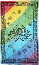 Chakra Symbols Tiedye Tapestry - Smokin Js