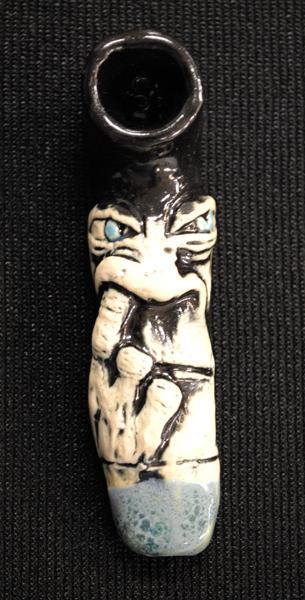 Custom Ceramic Hand Pipe - Smokin Js