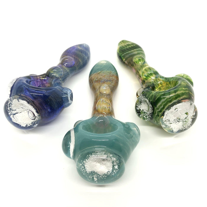 Custom Cremated Ashes Hand Blown Glass Pipe - Smokin Js