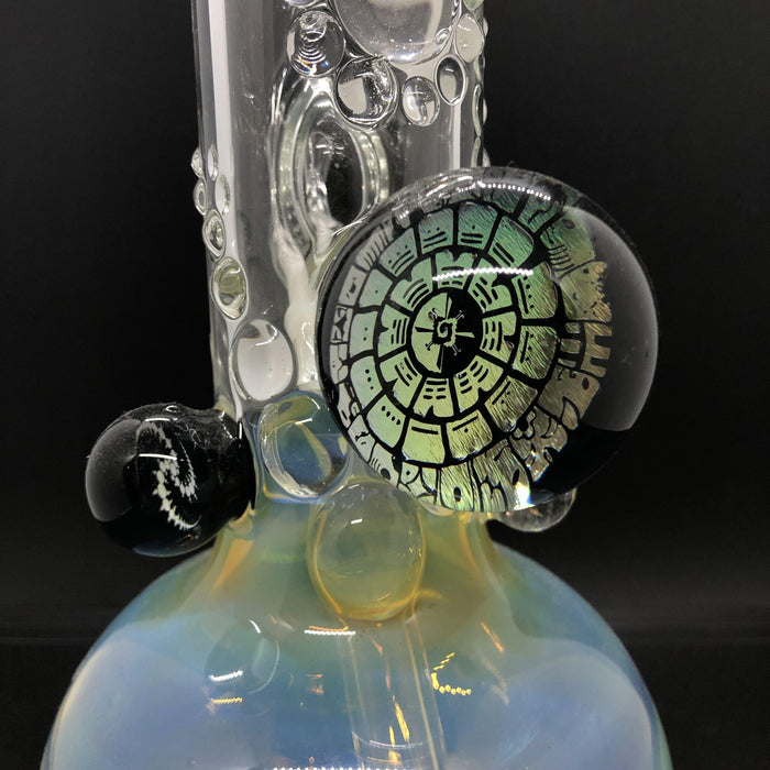 Dichroic Shroom Marble Glass Bubbler Smoking Pipe – VisceralAntagonisM