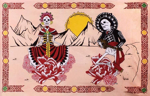 Day Of The Dead Dance Tapestry - Smokin Js