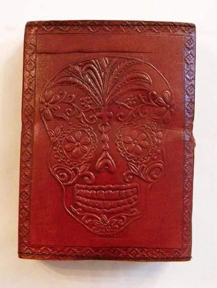 Day of the Dead Leather Embossed Writing Journal - Smokin Js