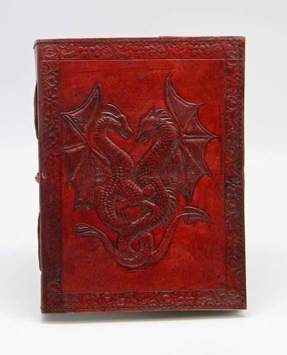 Double Dragon Leather Embossed Writing Journal - Smokin Js