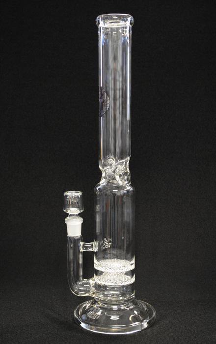 Double Griddle Percolating Thick Glass Water Pipe - Smokin Js