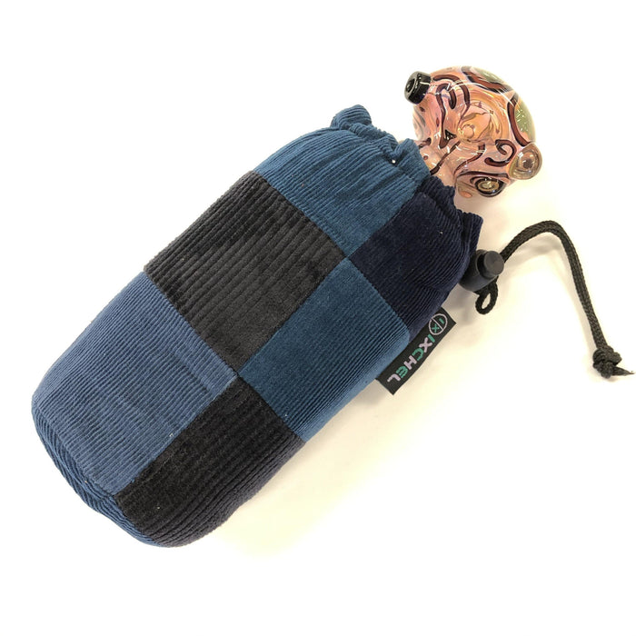 Drawstring Patchwork Pipe Pouch - Smokin Js
