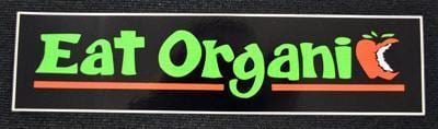 Eat Organic Large Sticker - Smokin Js