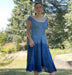 Embroidered Blue Summer Dress - Smokin Js
