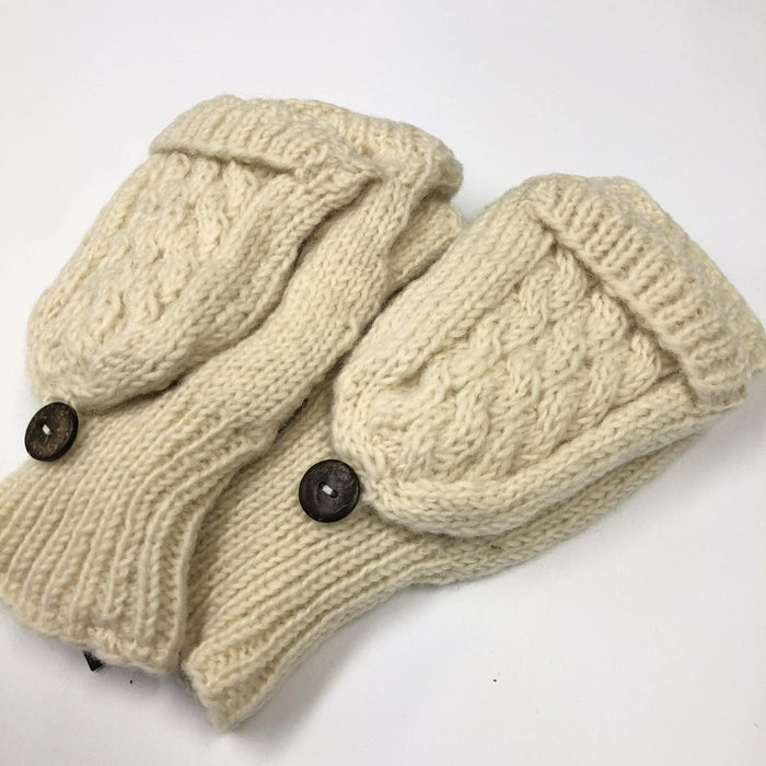 Flap Cover Fingerless Gloves - Smokin Js