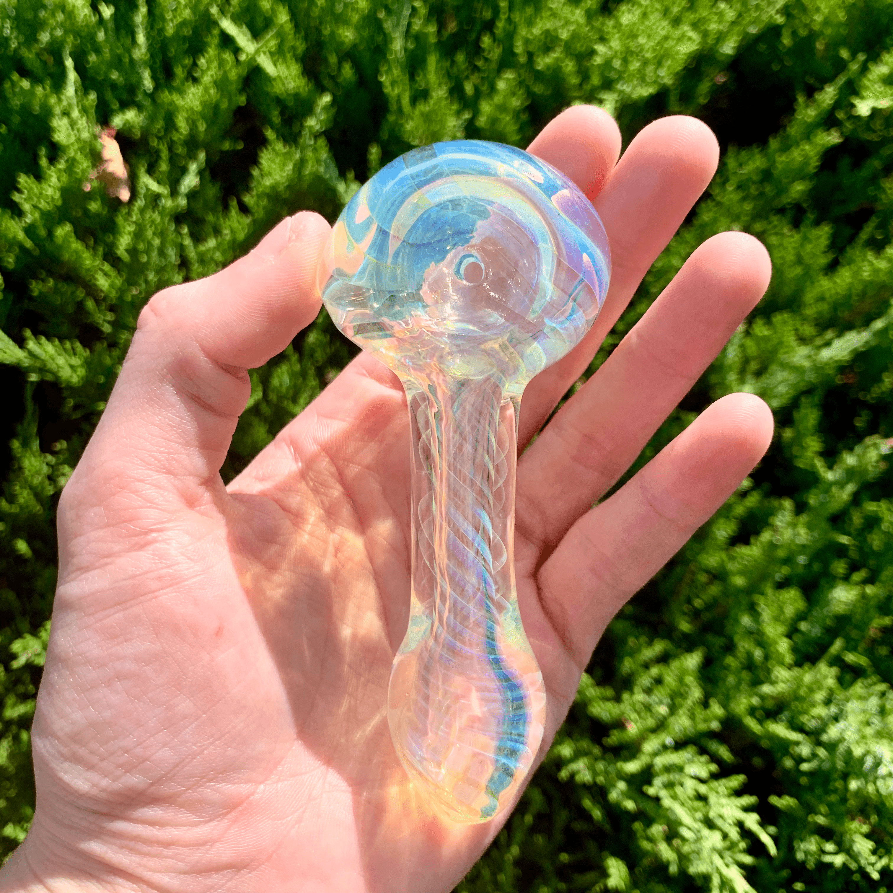 Exciting Color Changing Glass Hand Pipe, Glass Spoon, & More