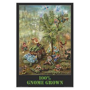 Gnome Grown Poster - Smokin Js