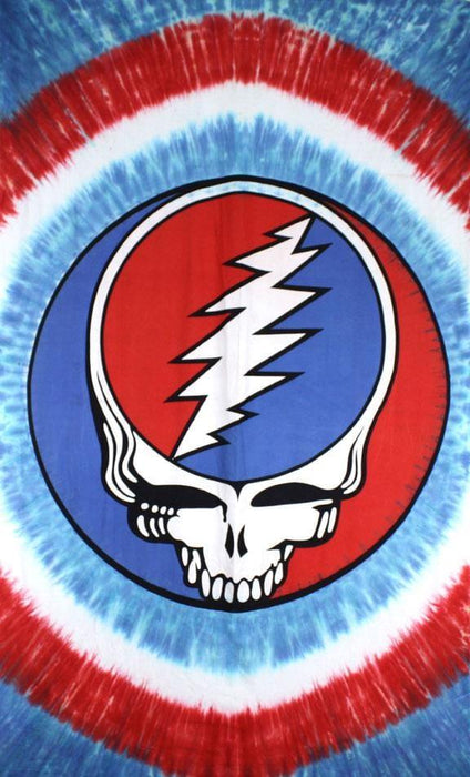 Grateful Dead Steal Your Face Red, White & Blue Tapestry - Smokin Js