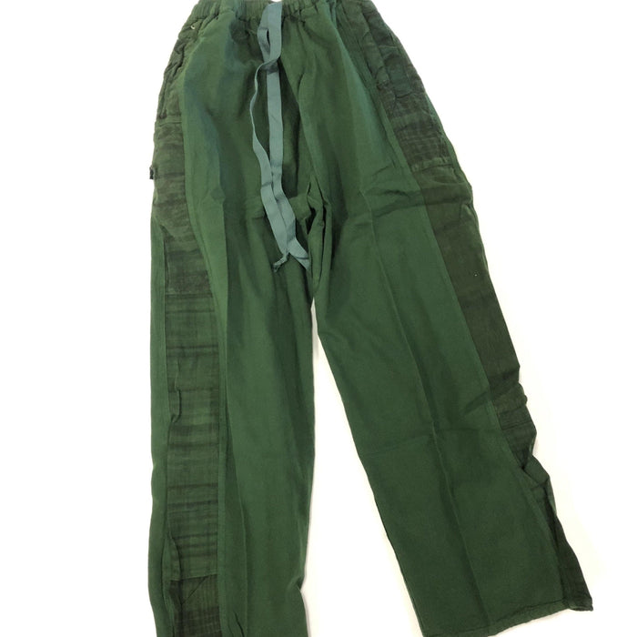 Hand Dyed Cotton Pants with Woven Piping - Smokin Js
