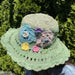 Hemp Knit Flower Sun Hat - Smokin Js