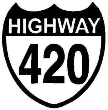 Highway 420 Sticker - Smokin Js