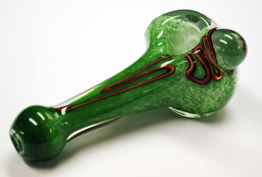 Inside Out Frit Pipe with Cane Work - Smokin Js