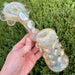 Inside Out Fumed Hand Blown Glass Sherlock Bubbler - Smokin Js