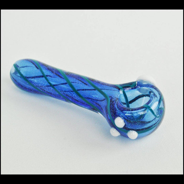 Lined Dichroic Glass Pipe - Smokin Js