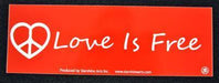 Love is Free Large Sticker - Smokin Js