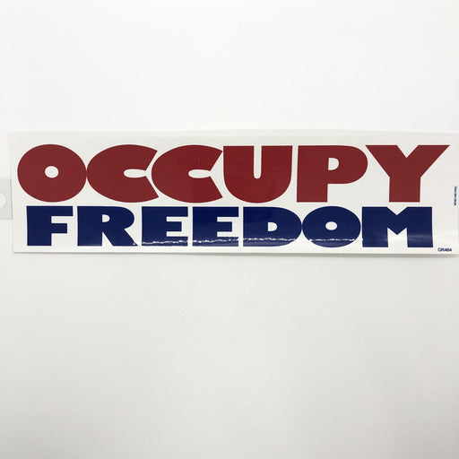 Occupy Freedom Large Bumper Sticker - Smokin Js