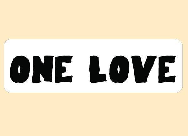 One Love Mini Sticker - Smokin Js