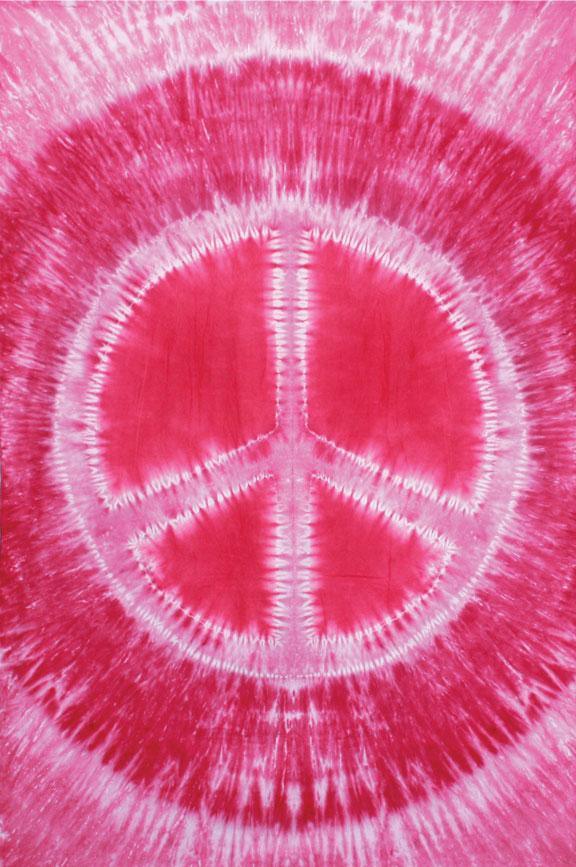 tie dye peace sign background