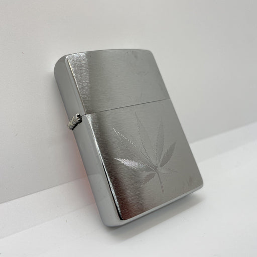 Silver Engraved Leaf - Smokin Js