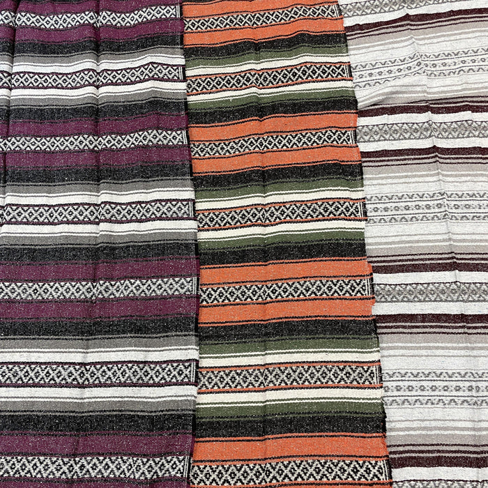 Striped Mexican Falsa Blanket - Smokin Js