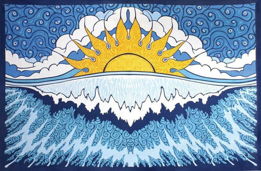 Sun Wave Indian Tapestry - Smokin Js