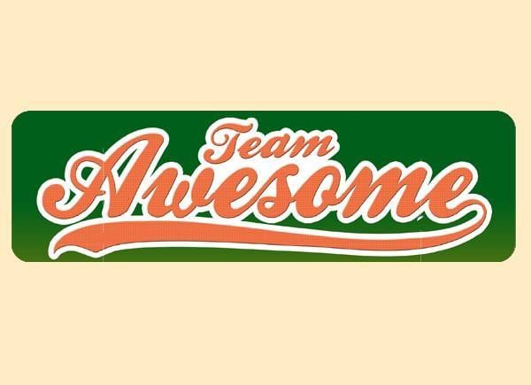 Team Awesome Sticker - Smokin Js