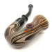 Traditional Wood Grained Sherlock Glass Pipe - Smokin Js