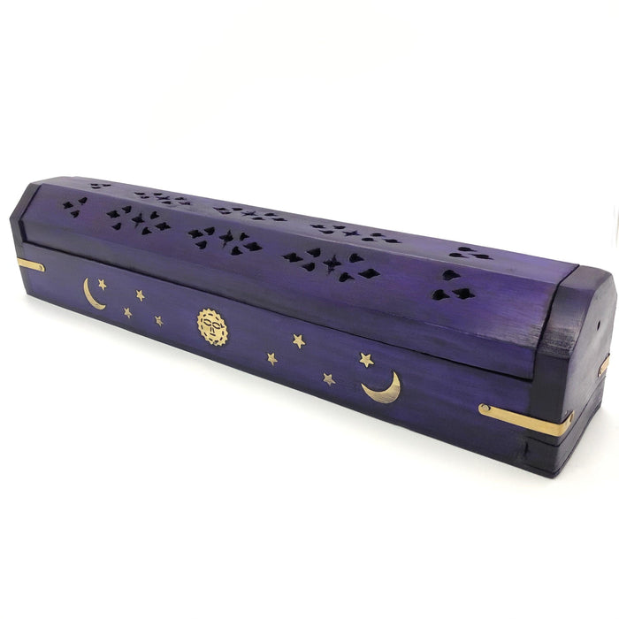 Wood Coffin Incense Burner - Smokin Js